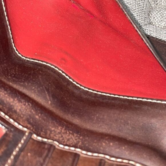 Dooney & Bourke Signature Canvas Leather Trim Long Wallet - Picture 6 of 8